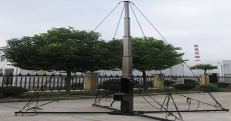  Winch manual mast (with guying